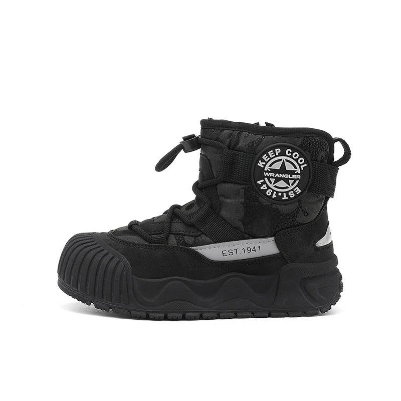 Jeep Fleece Lined, Comfortable And Lightweight, Zippers Kids' Boots Pitch Black Kids'