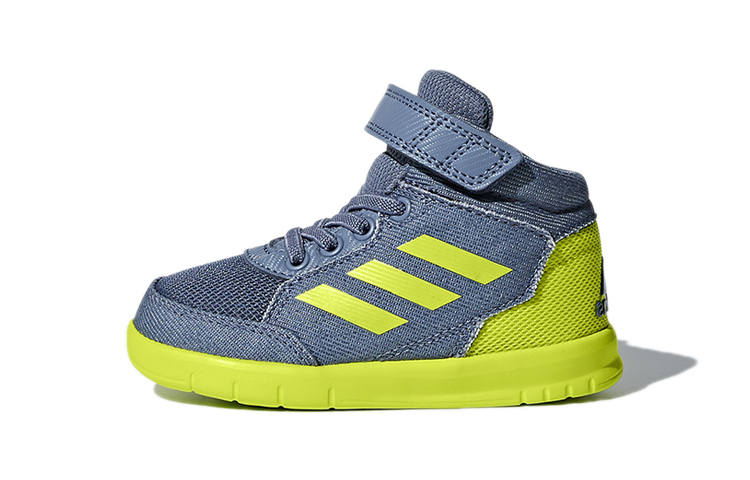 Adidas Adidas Altasport Abrasion Resistant Mid top Toddler Shoes Gray Yellow Infant And Toddler