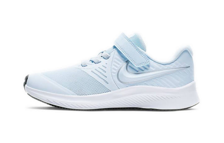 Nike Nike Star Runner 2 Cushioning Slip Resistant Abrasion Resistant Low top Running Shoes Blue White