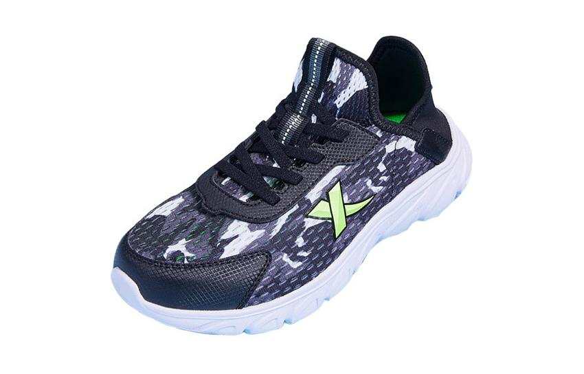 XTEP XTEP Fabric Low top Running Shoes Black White