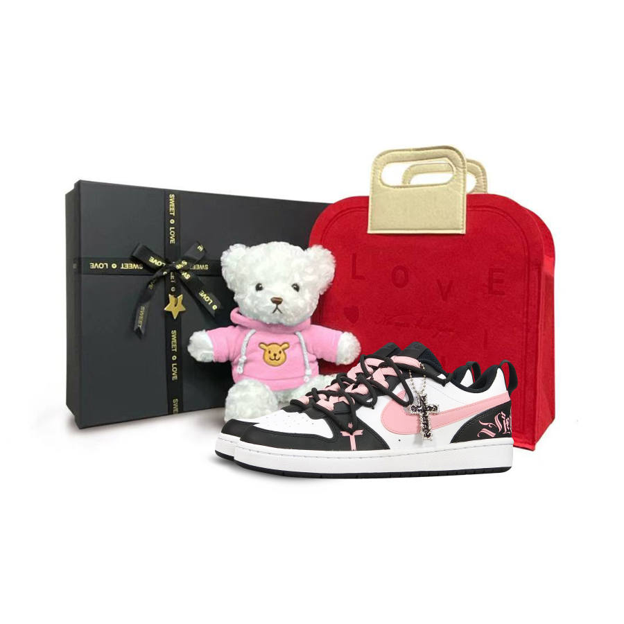 Nike Nike Court Borough Tower Rabbit Low top Kids' Skateboarding Shoes Pink Teenagers