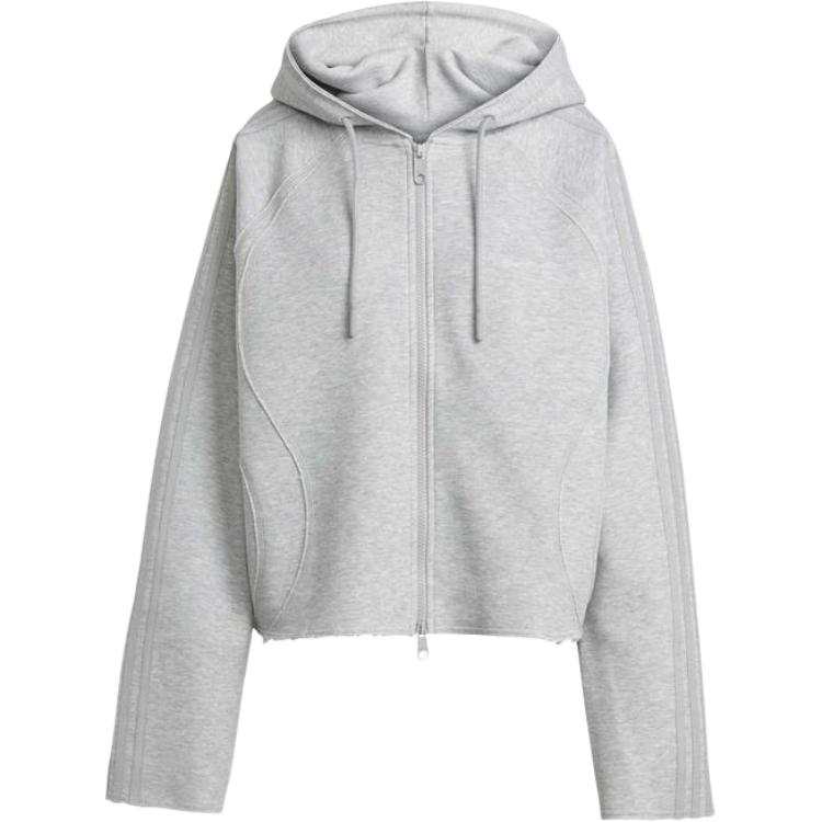 Adidas Adidas Sweatshirts Women's Gray Hooded Moderate