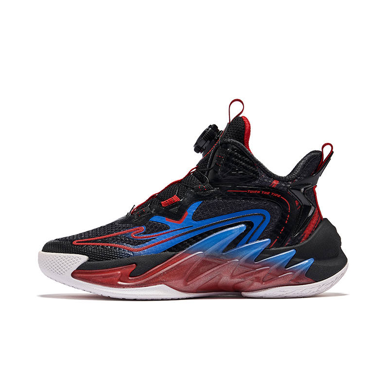 ERKE KIDS Children's Basketball Shoes Jet Black/Cinnabar Red Kids'