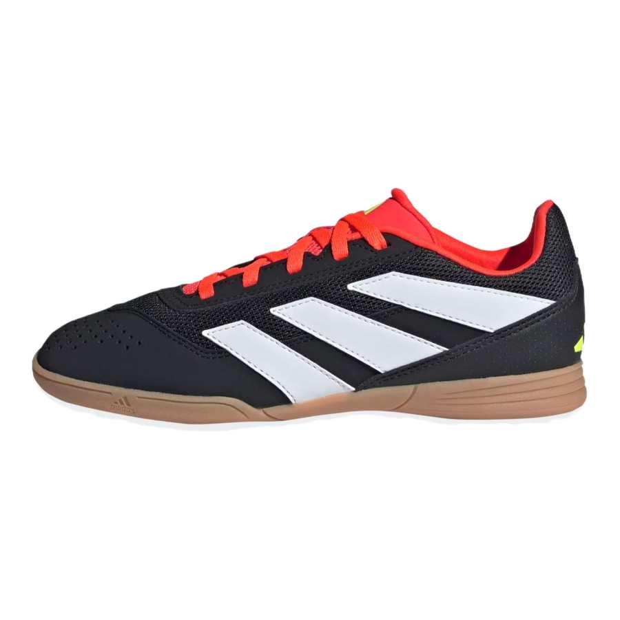 Adidas Adidas Predator CLUB INDOOR SALA Abrasion Resistant Abrasion Resistant Low top Kids' Soccer Shoes Black White Orange