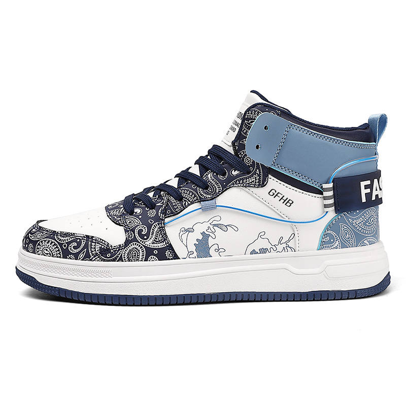 GONGFUHUOBAN Synthetic Leather Wear resistant And Waterproof High top Kids Lifestyle Shoes Teenagers