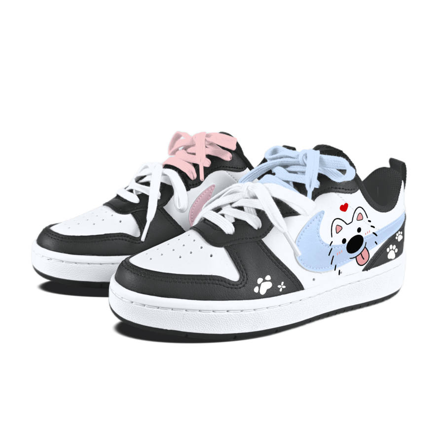 Nike Nike Court Borough 2 Heartwarming Puppy Skateboard Shoes Teenagers