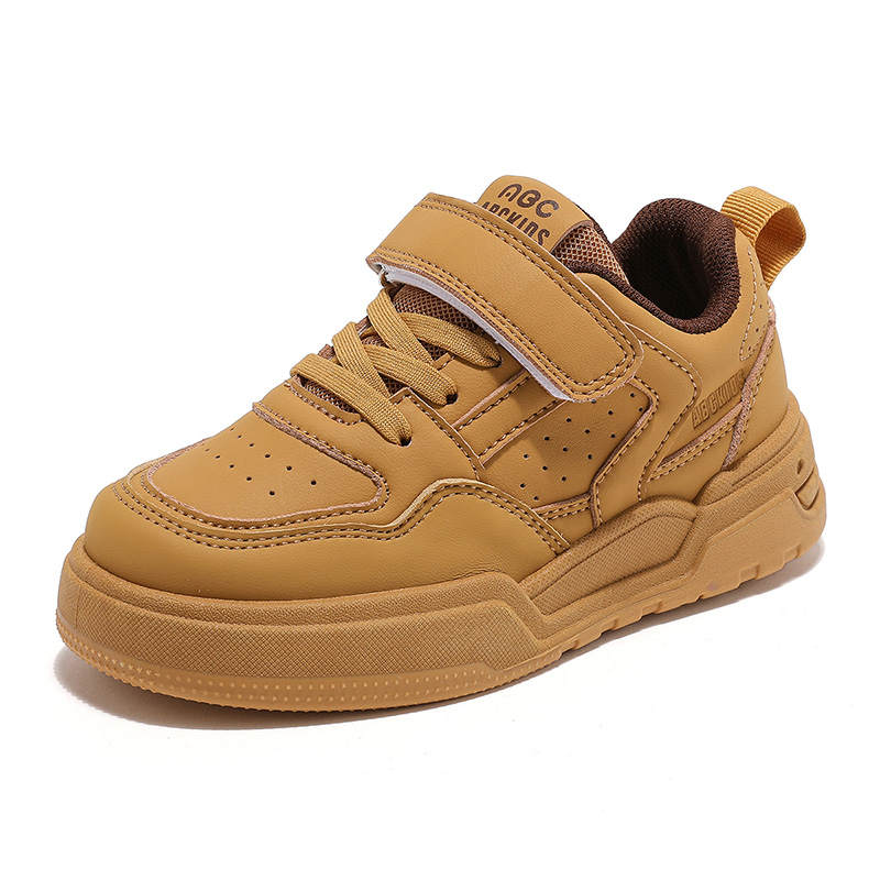 ABC KIDS Fashion Cushioning Abrasion Resistant Low top Kids' Skateboarding Shoes Yellow Kids'