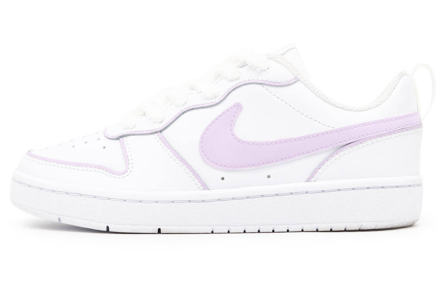 Nike Nike Court Borough Crow Manufacturing, Dusty Purple Low top Kids' Skateboarding Shoes White Purple Teenagers