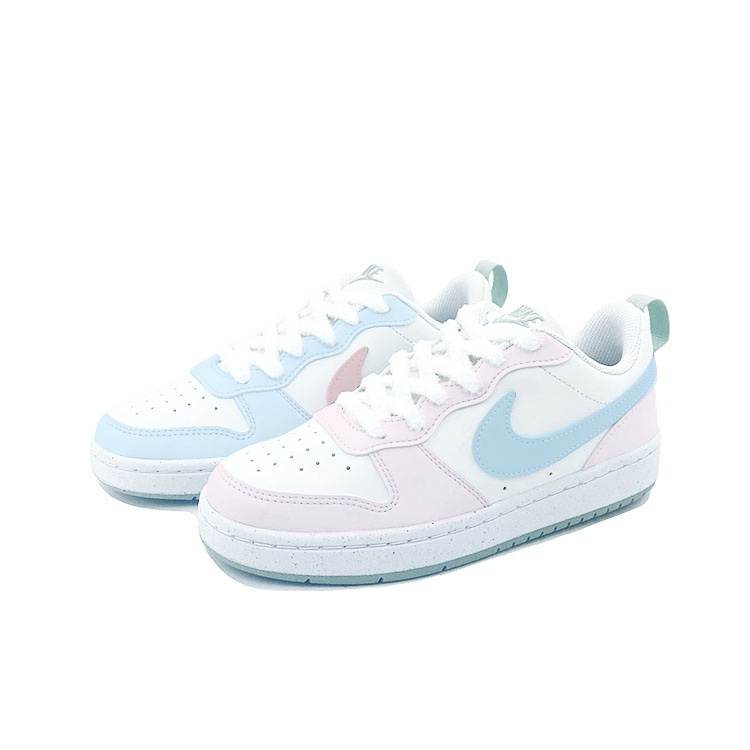 Nike Nike Court Borough Slip Resistant Abrasion Resistant Low top Kids' Skateboarding Shoes Pink Blue Teenagers