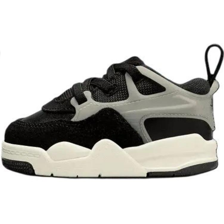 Jordan Jordan Air Jordan 4 Slip Resistant Abrasion Resistant Mid top Toddler Shoes Black Infant And Toddler