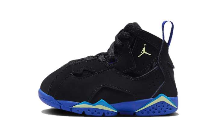 Jordan Baby Jordan True Flight Abrasion Resistant Breathable Abrasion Resistant Breathable Mid top Toddler Shoes Black Blue