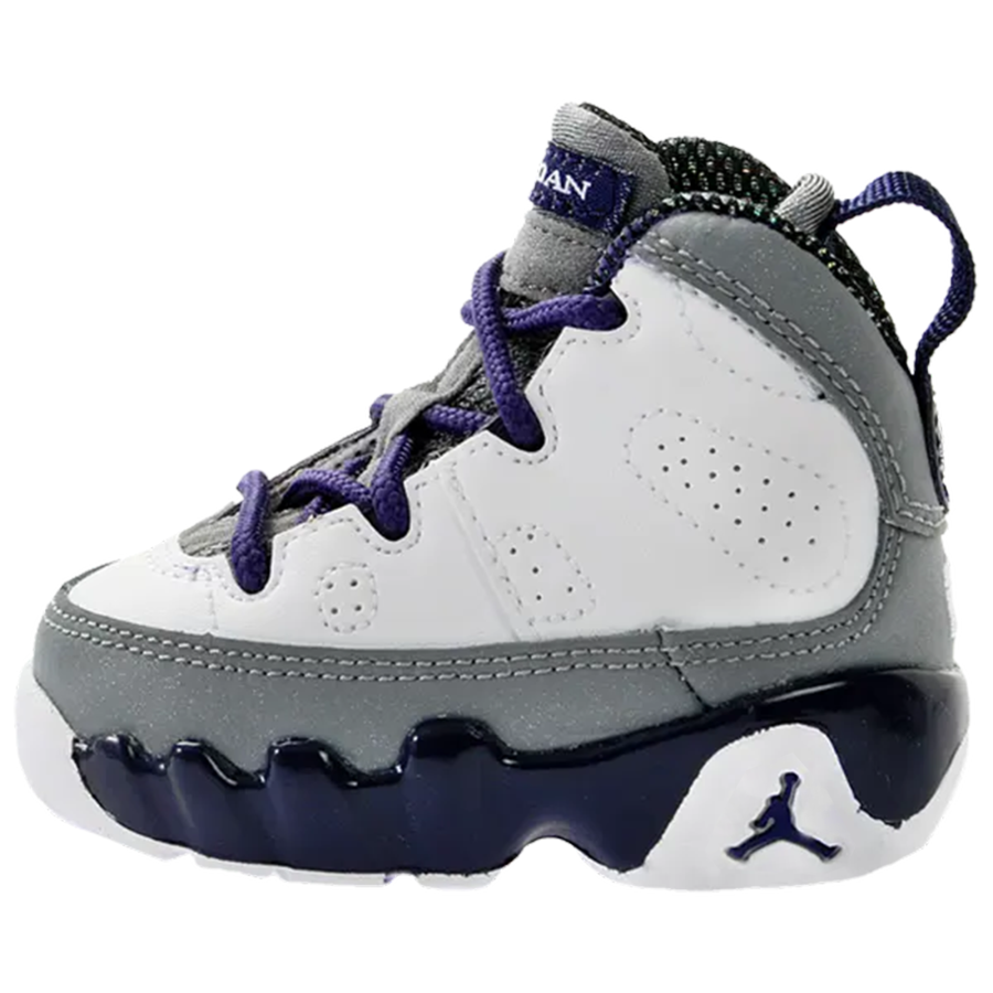 Jordan Jordan Air Jordan 9 High top Toddler Shoes White Gray Blue Infant And Toddler