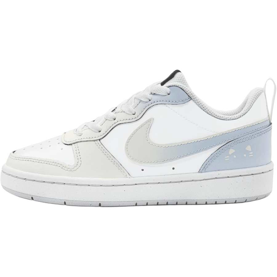 Nike Nike Court Borough Meowth Milk Puff Synthetic Leather Slip Resistant Cushioning Abrasion Resistant