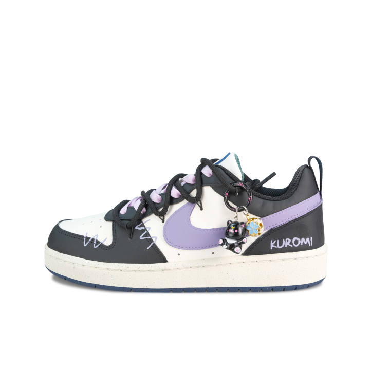 Nike Nike Court Borough Kuromi Synthetic Leather Slip Resistant Cushioning Slip Resistant Cushioning Low top