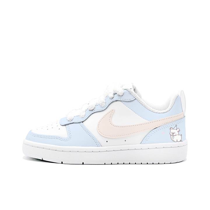 Nike Nike Court Borough Love Light Waves Leather Slip Resistant Cushioning Abrasion Resistant