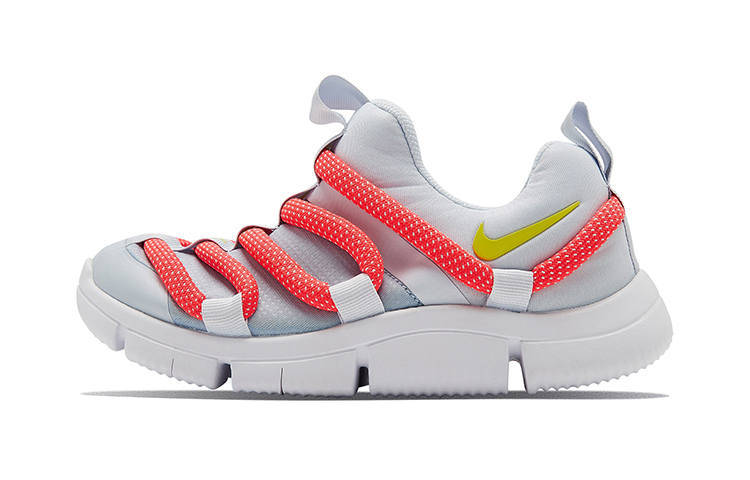 Nike Nike Novice Abrasion Resistant Low top Sports Casual Shoes Gray Red Children Aged 3 7 Years Old