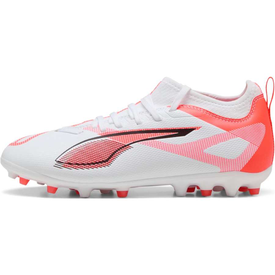 PUMA Ultra 5 Match Low top Kids' Soccer Shoes Puma White Black Bright Red Kids'