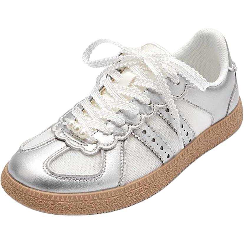 BALABALA Low top Kids' Skateboarding Shoes White Gray Unisex