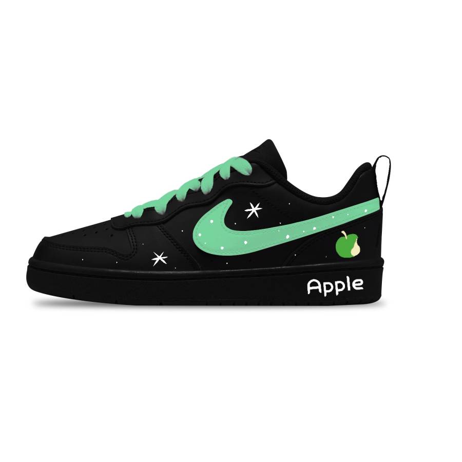 Nike Nike Court Borough Leather Fashion Slip Resistant Abrasion Resistant Low top Kids' Skateboarding Shoes Unisex