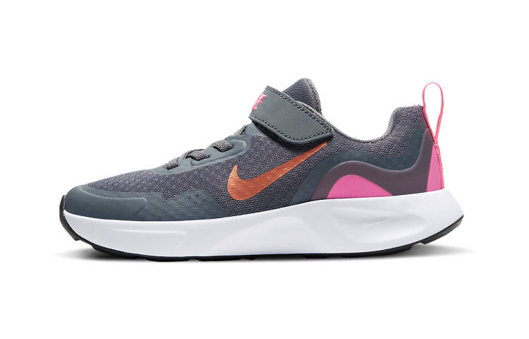 Nike Nike Wearallday Low top Kids' Running Shoes Gray Pink Children Aged 3 7 Years Old