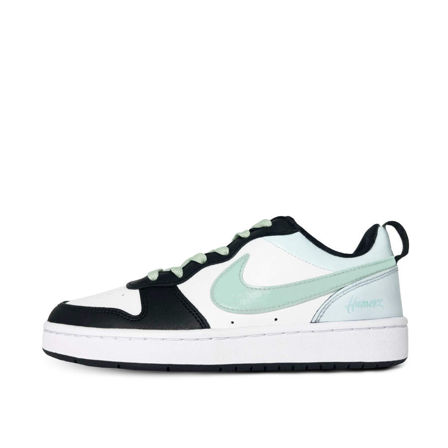 Nike Nike Court Borough Low top Kids' Skateboarding Shoes Black White Green Unisex