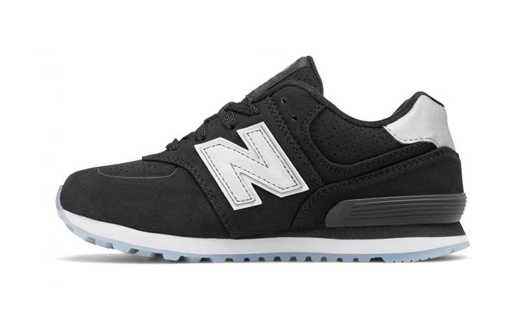 New Balance New Balance NB 574 Comfortable Low top Kids' Running Shoes Black White Children Aged 3 7 Years Old