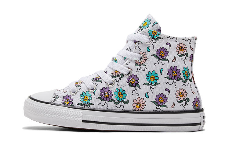 Converse Chuck Taylor All Star High top Kids Canvas Shoes Multicolor