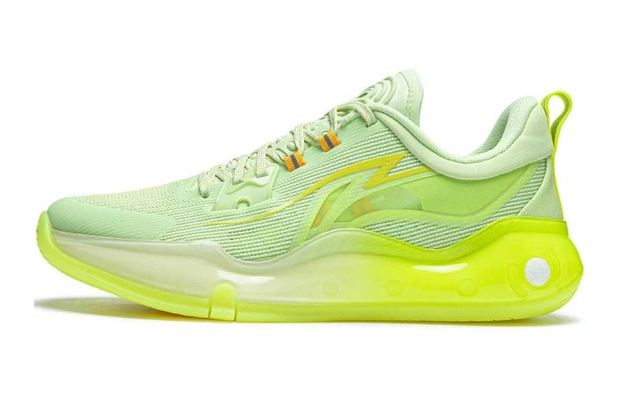 Li-Ning YOUNG Li Ning YOUNG PREMIUM4.0 Synthetic Leather Low top Basketball Shoes Neon Green Unisex