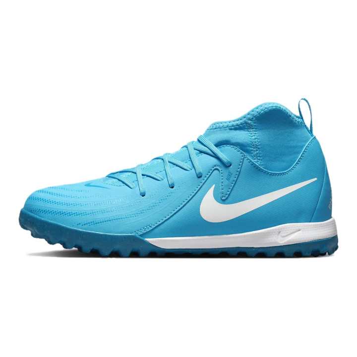 Nike Nike Phantom Luna 2 Soft And Comfortable Slip Resistant Abrasion Resistant Mid top Kids' Soccer Shoes Blue Kids'