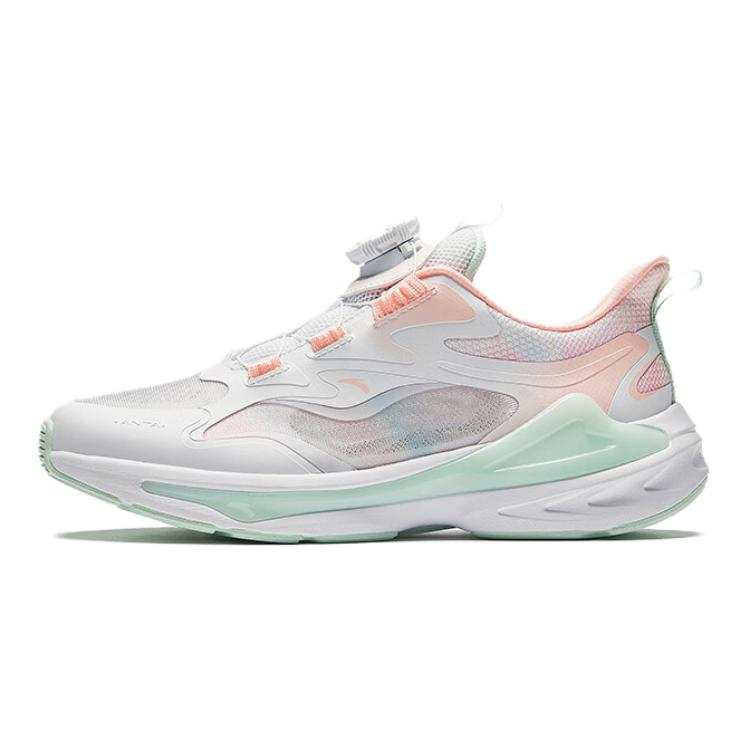Antakids UFO6.0 Low top Running Shoes White Pink Green Teenagers