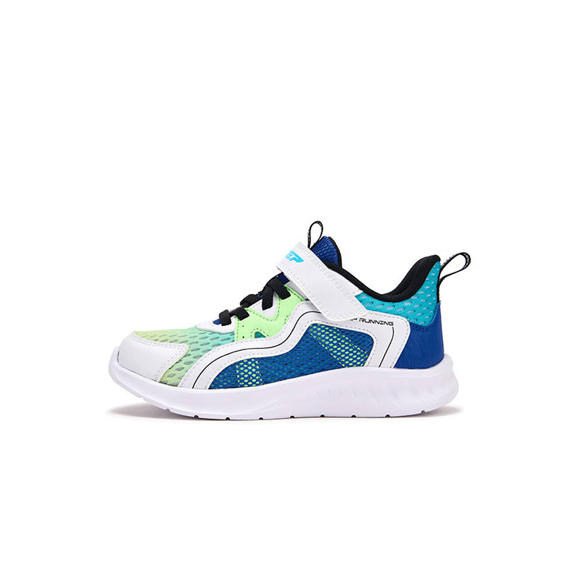 XTEP Slip Resistant Abrasion Resistant Low top Running Shoes Smart Blue New White Lyon Blue Kids'