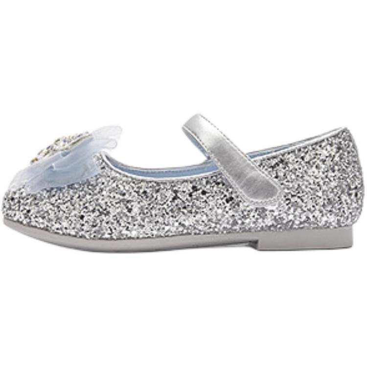 BALABALA Kids' Crystal & Rhinestone Shoes Smoke Gray Silver Kids'