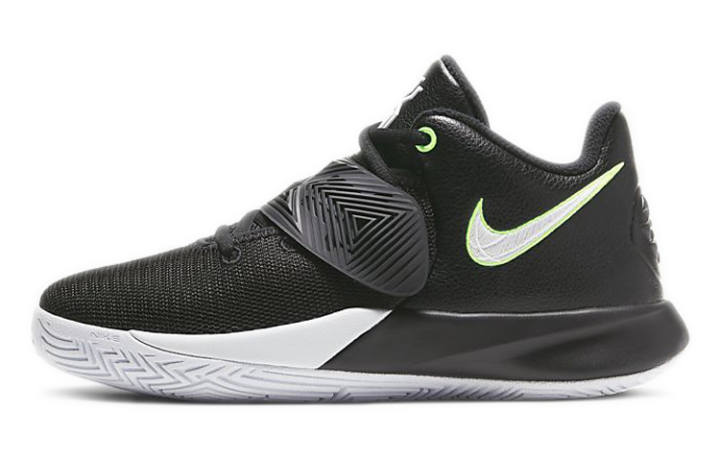 Nike Nike Flytrap 3 Slip Resistant Cushioning Abrasion Resistant Low top Basketball Shoes Black White Green Unisex