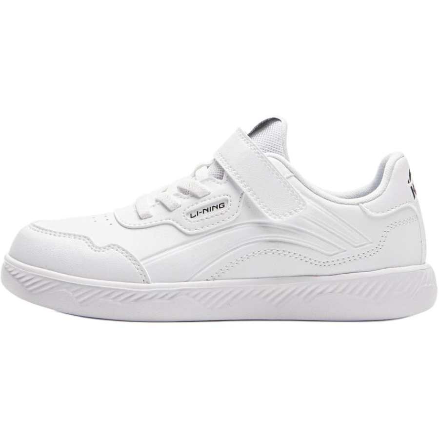 Li-Ning YOUNG Li Ning YOUNG Sportlife Abrasion Resistant Low top Kids' Skateboarding Shoes White Children Aged 3 7 Years Old
