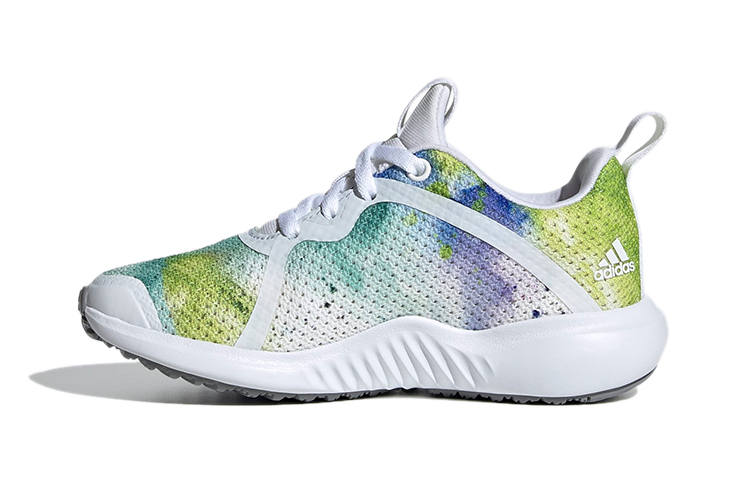 Adidas Adidas Fortarun X Breathable Low top Kids' Running Shoes Blue Green White Children Aged 3 7 Years Old