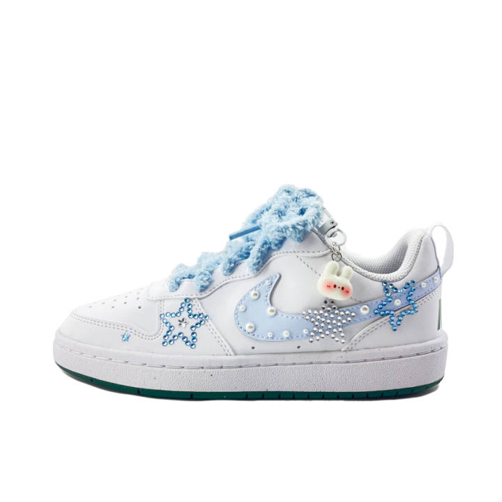 Nike Nike Court Borough Rabbit Love Starlight Synthetic Leather Slip Resistant Abrasion Resistant Low top