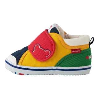 MIKI HOUSE High top Toddler Shoes Yellow Made In Japan, Two Tier Infant And Toddler