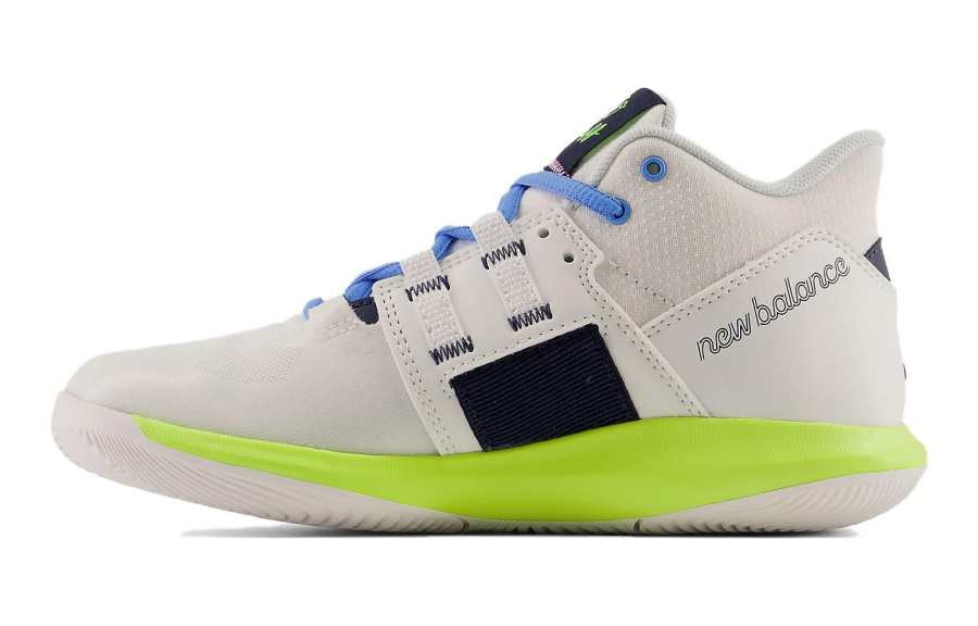 New Balance New Balance Coco CG1 Comfortable Cushioning, Wear Resistant Mid top Children's Basketball Shoes White Cyan Kids'