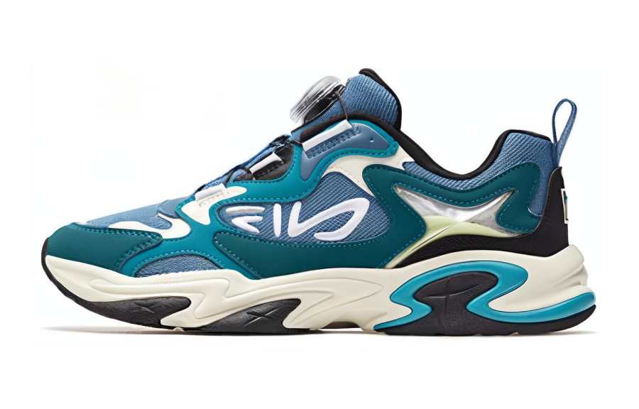 FILA KIDS POLARIS Cushioning Low top Kids' Running Shoes Blue Green Teenagers