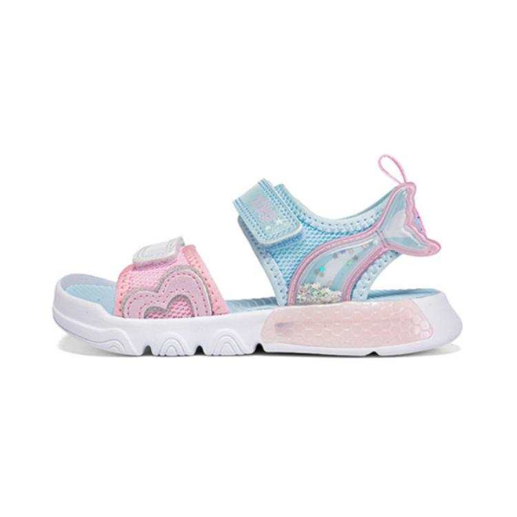 XTEP Abrasion Resistant Abrasion Resistant Children's Sandals Pink Blue Children Aged 3 7 Years Old