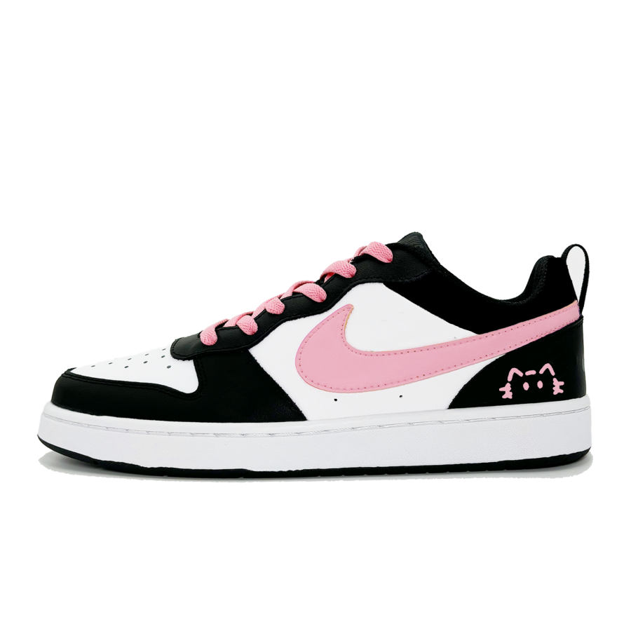 Nike Nike Court Borough Kitten Powder Leather Abrasion Resistant Breathable Abrasion Resistant Breathable Low top