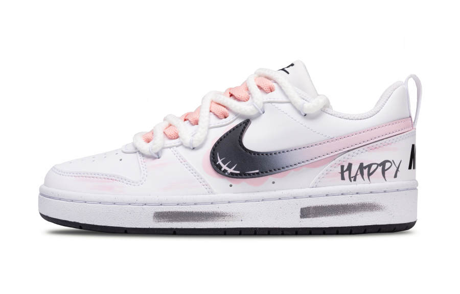 Nike Nike Court Borough Milk Candies Bubbles Abrasion Resistant Lightweight Cushioning Low top Kids' Skateboarding Shoes