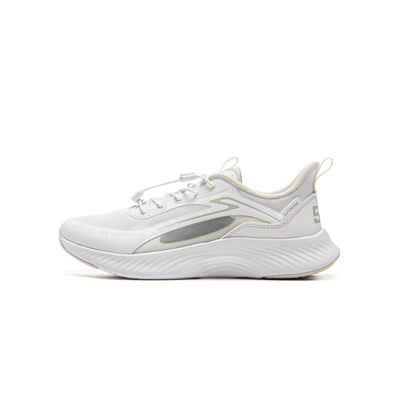 Li-Ning YOUNG Li Ning YOUNG Sports Life Collection Synthetic Leather Low top Casual Shoes White Gray Teenagers