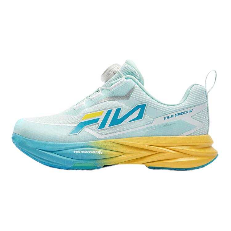 FILA KIDS Boa Slip Resistant Abrasion Resistant Low top Kids' Running Shoes Blue