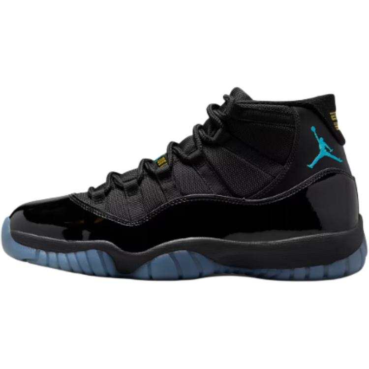 Jordan Jordan Air Jordan 11 Retro High top Children's Basketball Shoes Black Blue Children Aged 3 7 Years Old