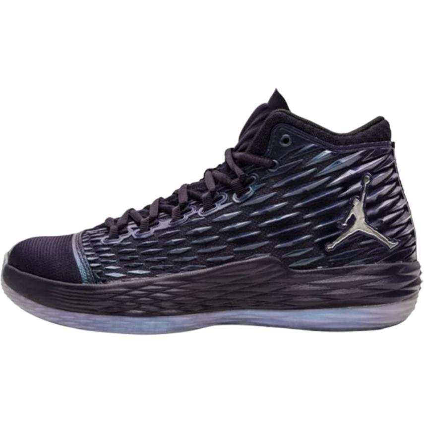 Jordan Jordan Melo M13 Slip Resistant Anti Kick Slip Resistant Anti Kick Mid top Children's Basketball Shoes Dark Purple