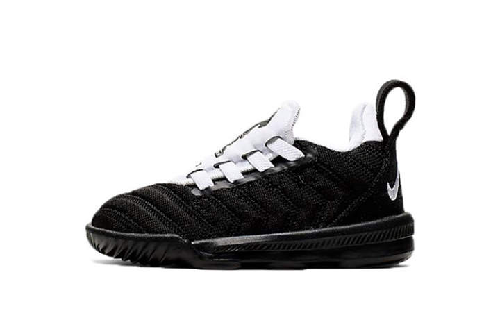 Nike Nike Lebron 16 4H Fabric Low top Toddler Shoes Black White Infant And Toddler