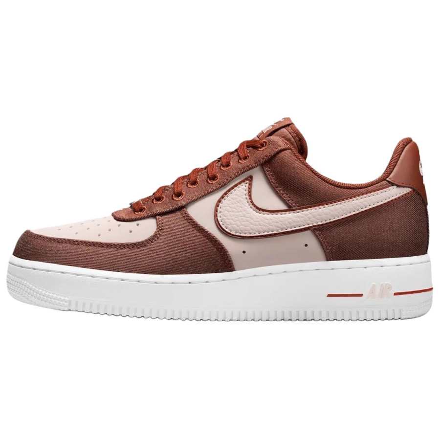 Nike Nike Air Force 1 Slip Resistant Slip Resistant Skateboard Shoes Women's Dark Brown Red