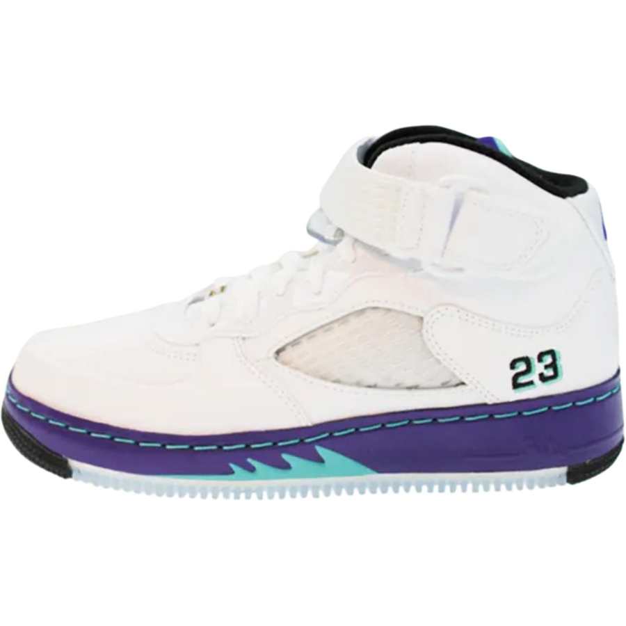 Jordan Jordan Air Jordan Fusion 5 High top Basketball Shoes White Unisex