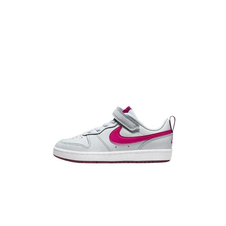 Nike Nike Court Borough Leather Low top Skateboard Shoes Gray Pink Kids'